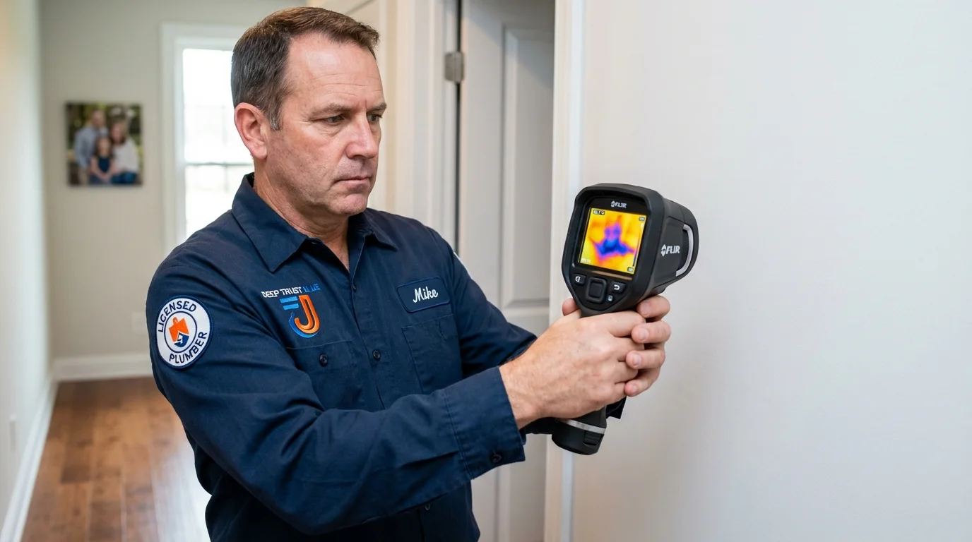 Thermal imaging leak detection by Johns Plumbing LLC in Parkin